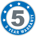 5 Year Warranty