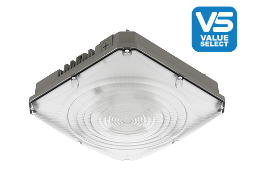 Square Canopy Outdoor LED Lighting Fixture - Rugged low-profile