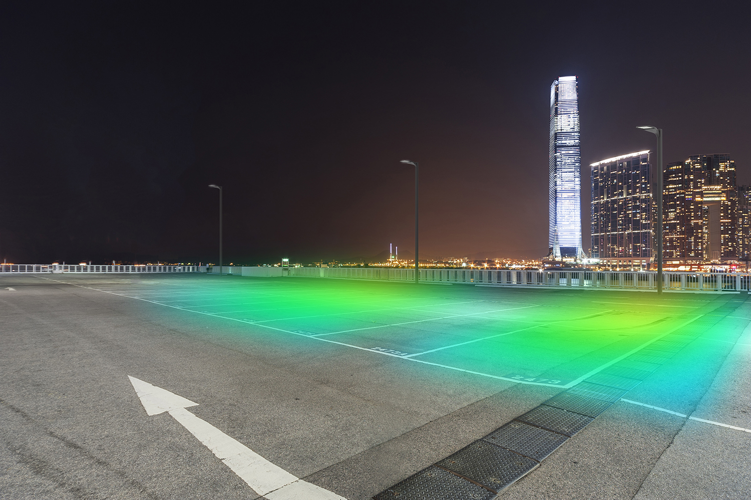 parking-lot-illuminated-skyline-photometry